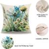 7COLORROOM Dragonfly Pillow Covers 18 X 18 Inch Wildflowers Color Dragonfly Cushion Covers Flower Holiday Rustic Farmhouse Decoration 2Pack for Sofa