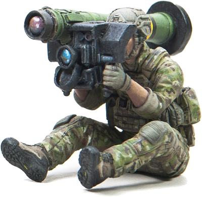 Hobby Fun Член спецназа армии США, 1 шт., военный Mk18 CQBR, смоляной набор HF770 1/35, копье, собака,