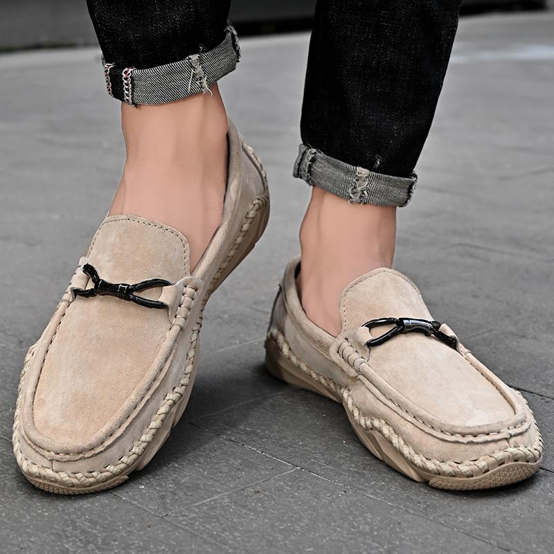 Men Genuine Leather Casual Leather Shoes Men Loafers Comfortable Driving Shoe Moccasins Man Flats Shoes