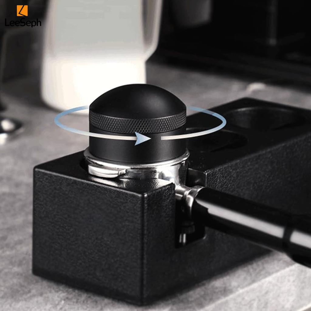 Leeseph Coffee Cloth Powder Needle, 51/53/58mm Hand Adjustable Depth Coffee Stirrer with Base, for Home, Kitchen, Bar, Cafe