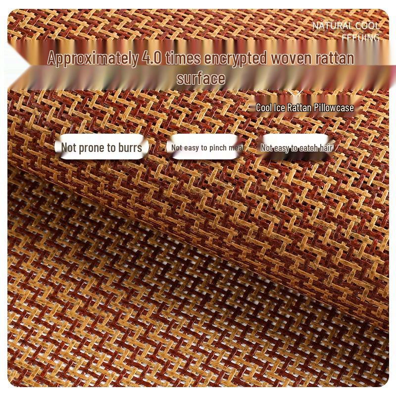 Летняя охлаждающая ротанговая наволочка - Прохладный одинарный/двойной коврик для подушки для взрослых