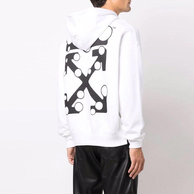 OFF WHITE Худи с принтом Bubble Arrows OMBB085F21FLE0110110