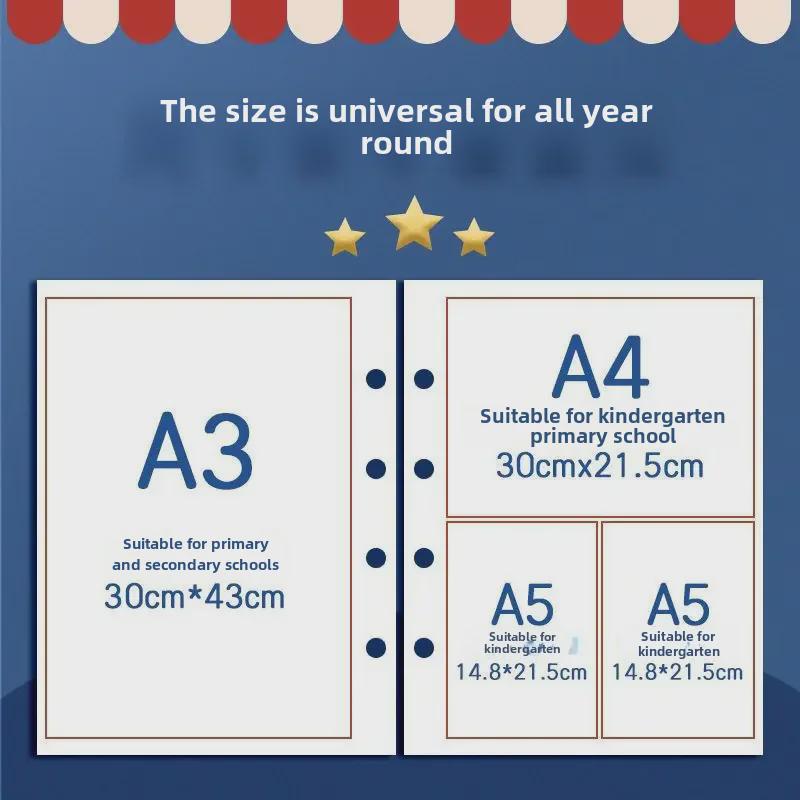 Альбом для студенческих наград и сертификатов в британском стиле из кожи - большая вместимость A3/A4 памятная фотокнига