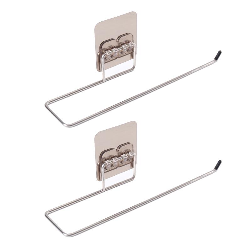 Ленивый тканевый кронштейн из нержавеющей стали без штамповки, наклеенный на кухню, ванную комнату, стеллаж для хранения туалетной бумаги, подвесная стойка