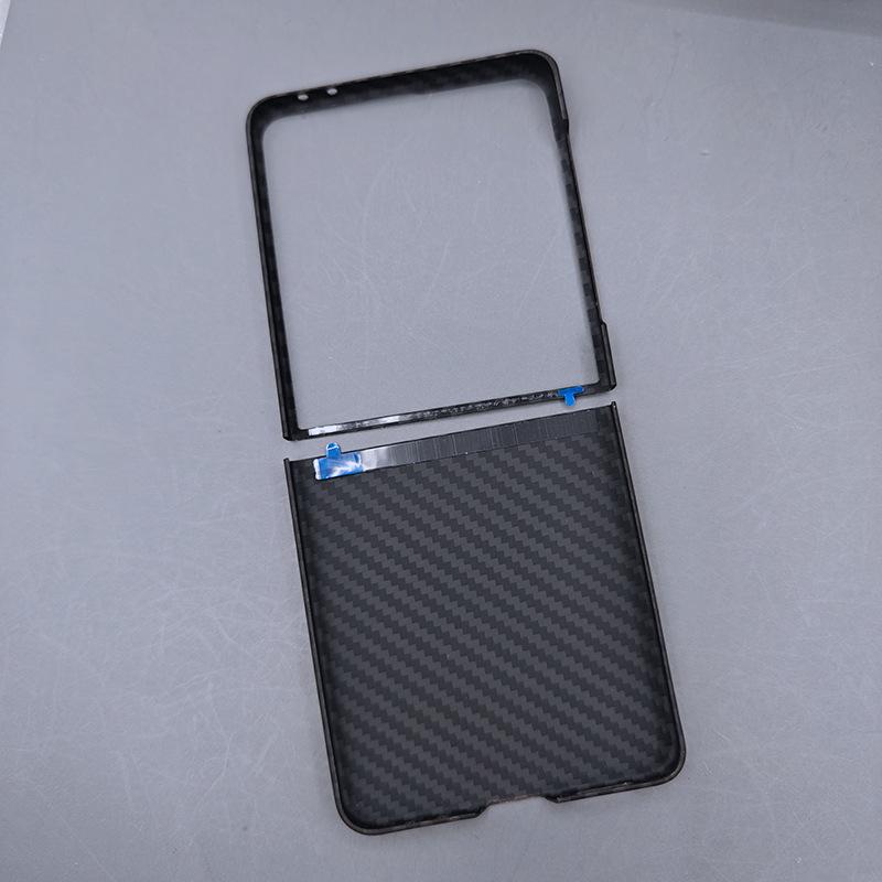 Samsung ZFlip7 Kevlar Phone Case: Folding Lightweight Aramid Fiber with Mid-axis Magnetic Feature