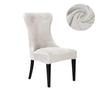 1/6PC Soft Velvet Dining Chair Cover Elastic High Back Armless Chair Cover Dustproof Solid Color Seat Slipcover for Hotel Party