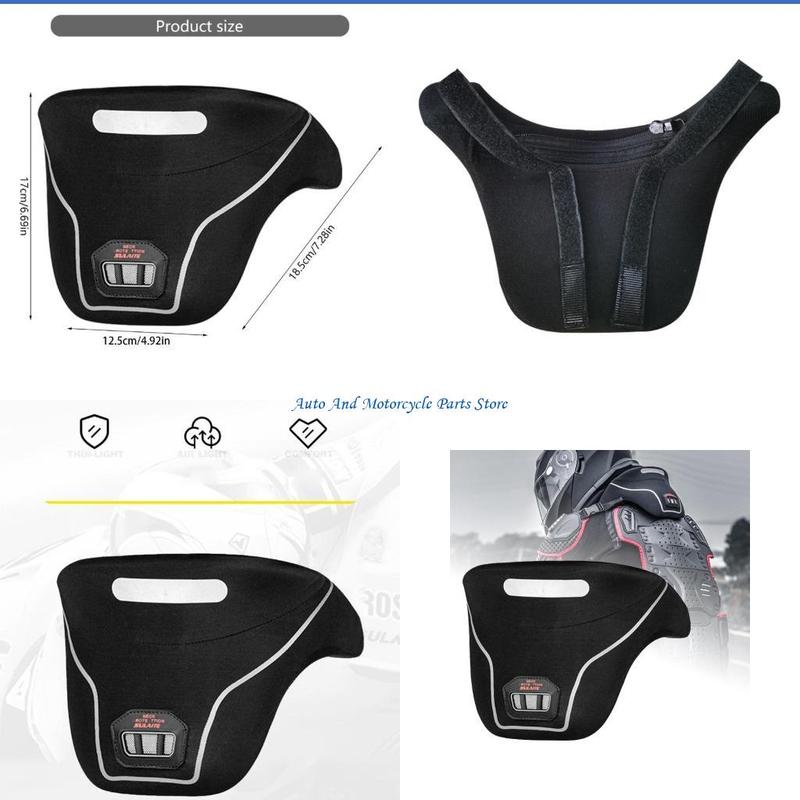 P9FD Motorcycle Neck Brace for Outdoor ridings Comfortable Breathable Motorbike Protective Neck Guard Simple Installation