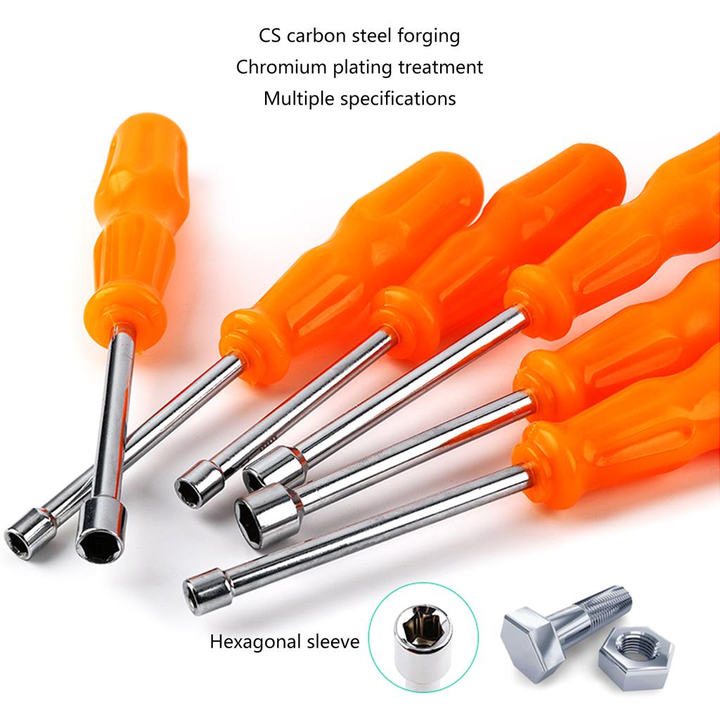 Professional Socket Wrench Screwdriver with Non-Slip Handle Screw Fastening Tool Mechanical Tool for DIY Project