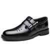 Fashion Breathable Hallow Buckle Designer Shoes for Men Fashion Casual New Designer Dress Shoes Male Summer Solid Color Leather Shoe Man