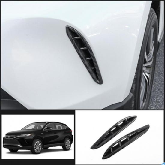 Carbon Fiber Front Fog lamp Air Inlet Cover Trim For Toyota Venza 2021-2024
