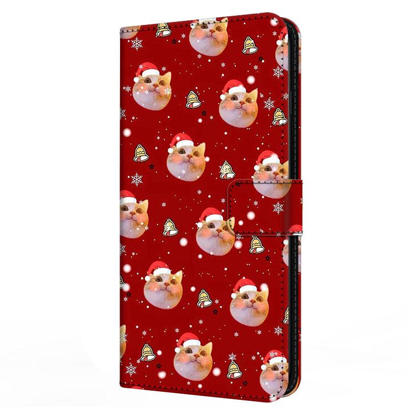 Чехол для Xiaomi Poco F7 F 7 с подставкой-книжка из кожи Merry Christmas Магнитный кошелек-защита Redmi Turbo 4 Pro
