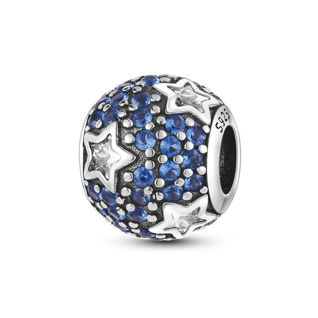 Луна, Солнце, Звезда, Галактика, висячий кулон, подвески, бусины, серебряный цвет, подходит для браслета для женщин, ювелирные изделия своими руками, маркировка, подарок