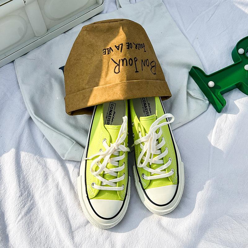 Полутапочки, парусиновая обувь, универсальные маленькие белые туфли для студенток, летняя корейская повседневная обувь, модная парусиновая обувь