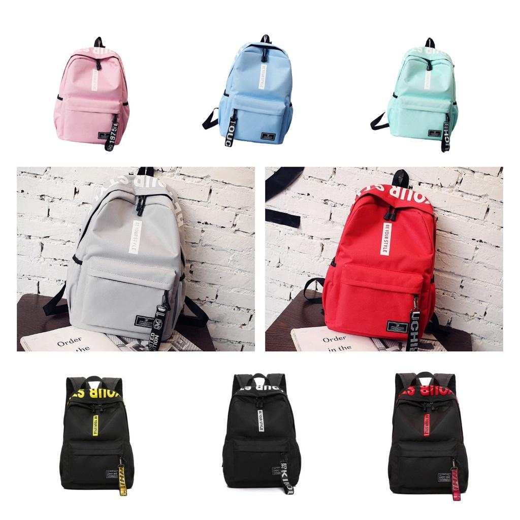 Canvas Travel Backpack Korean Style