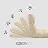 Adjustable Footstool Cream Fabric