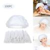 100pcs Disposable Caps Chef Hat For Restaurant Kitchen Hotel Home
