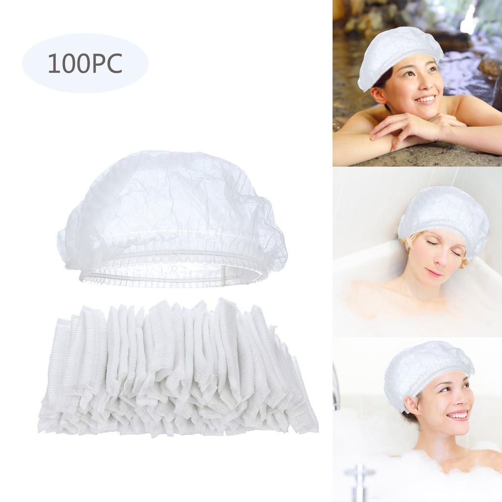 100pcs Disposable Caps Chef Hat For Restaurant Kitchen Hotel Home