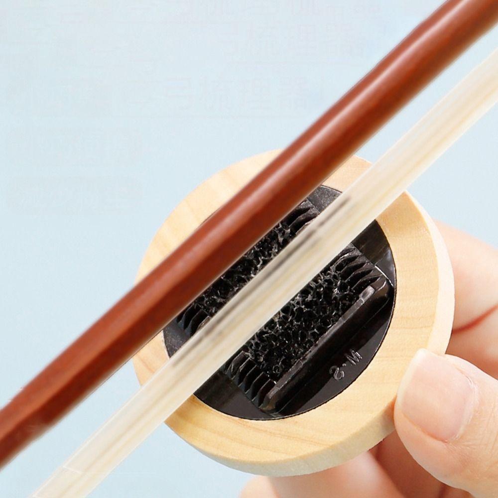 5.9*5.9cm Violin Bow Tail Comb Black Erhu Bow Brush Cleaning Tool Violin Bow Hair Brush  Luthier