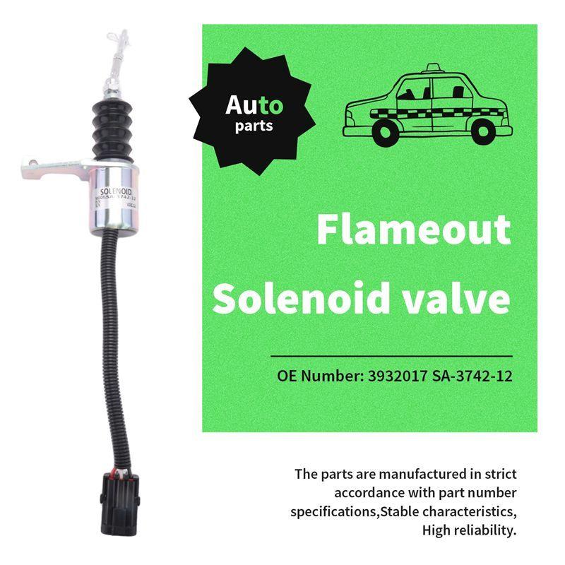 12V Fuel Shut Off Solenoid For Deutz RSV Perk Synchro Start 1751ES Engine 3932017 SA-3742-12