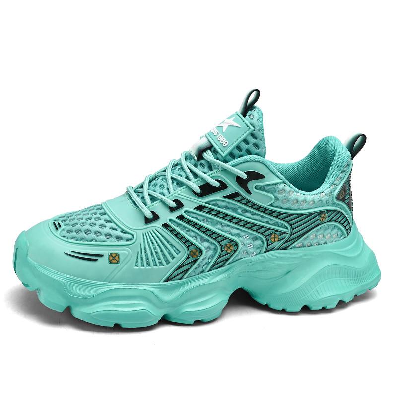 Модные желтые кроссовки унисекс для улицы сетчатые дышащие кроссовки на платформе мужские и женские уличные легкие мужские повседневные спортивные туфли