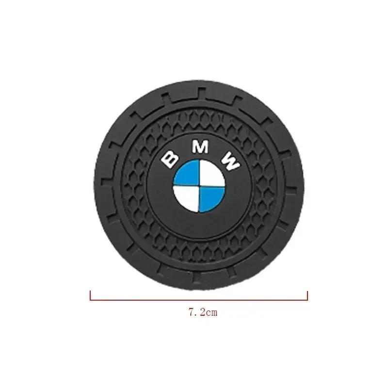 2025 Hot For BMW Silica Gel Car Coaster Water Cup2pcs Silicone Car Water Cup Holder Coaster Anti Slip Pad Mat For BMW X5 X4 X6 X