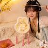 Traditional Embroidered Floral Lantern - Children's Glowing Rabbit Hanfu Palace Prop for Mid-Autumn and Lantern Festivals
