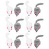 12 игрушек-мышек для кошек Furry Interactive Play Mouse Toys для домашних кошек и котят
