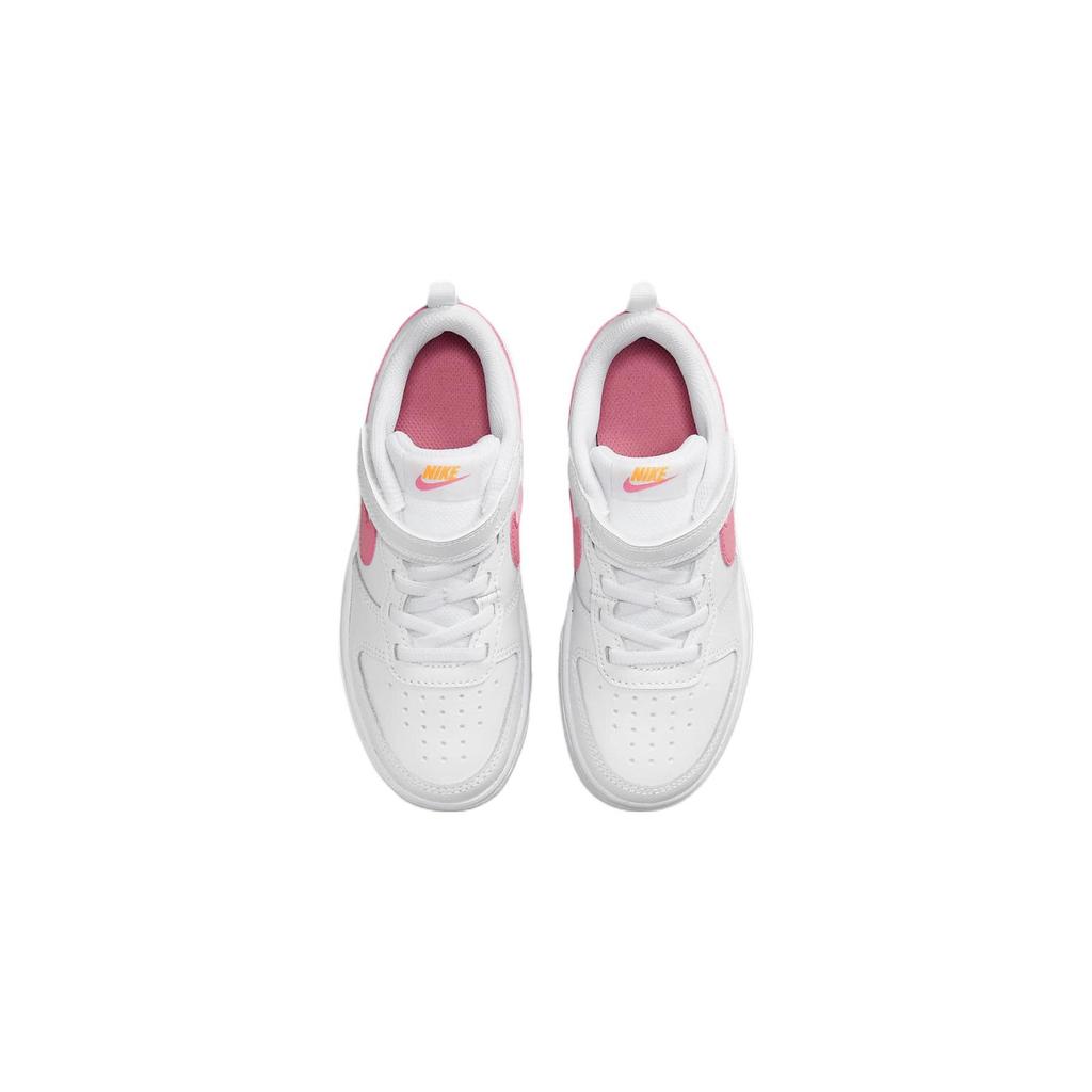 Nike Детские кроссовки Court Borough Low 2 PSV White Coral Chalk Светло-оранжевые BQ5451-124
