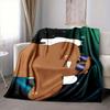 1Pc Space Walrus Adventure Flannel Blanket, Soft And Comfortable, Casual Warm, Camping Travel, Christmas, Halloween Xmas Gift S1660