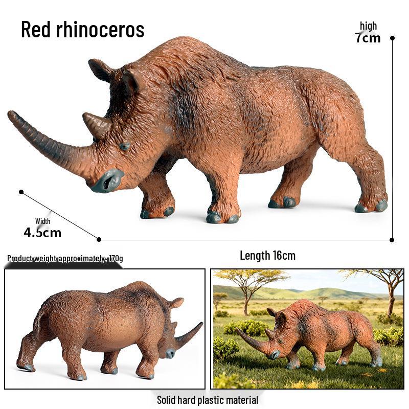 Cognitive Animal Model Toy: Dairy Cow, Buffalo, Yellow Cattle, Rhinoceros, Simmental Bull
