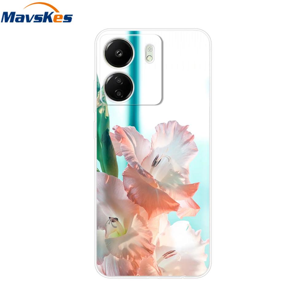 For Xiaomi Redmi 13C 4G Case New Painted Silicone Back Cover For Redmi 13C Soft Clear TPU Phone Case For Redmi 13C 5G Redmi13C