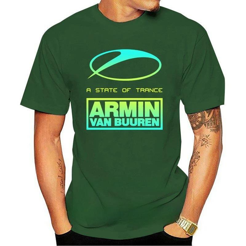 Новое поступление модная тяжелая Хит продаж винтажная Летняя Новая мода A State of Trance Armin Van Buuren Графическая мужская футболка