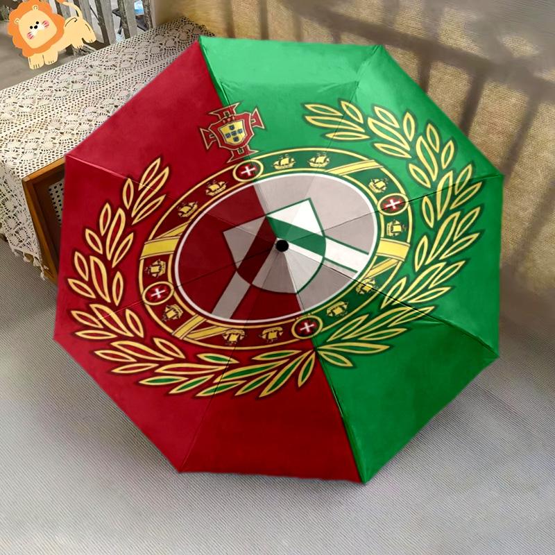 National Emblem Portugal Folding umbrella travel Portable travel Gift Umbrella