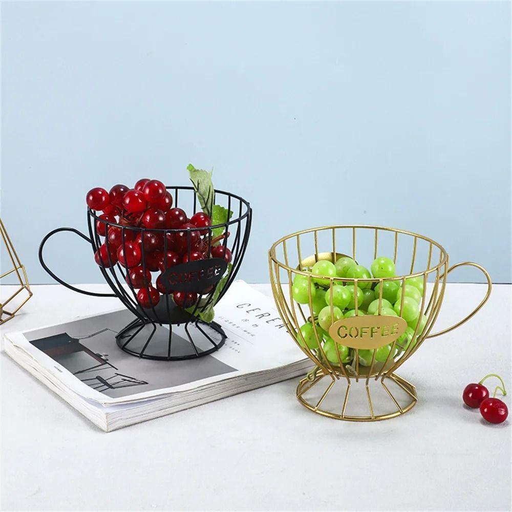 Hollow Coffee Capsule Holder Metal Wire Coffee Pod Storage Stand Elegant K Cup Organizer  Kitchen