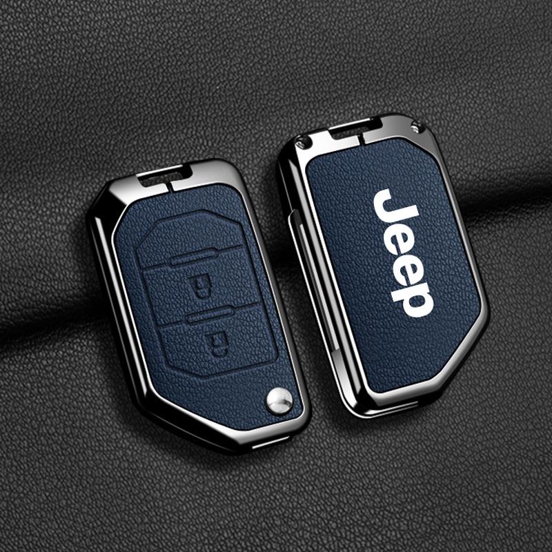 Совместимый чехол для ключа Jeep для Compass, Renegade, Cherokee, Grand Commander, Grand Cherokee