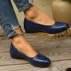 Fashion Large Size Casual Flat Bean Shoes 2025 New Round Toe Shoes for Women Soft Sole Outside To Wear Shallow Mouth Single Shoes Women