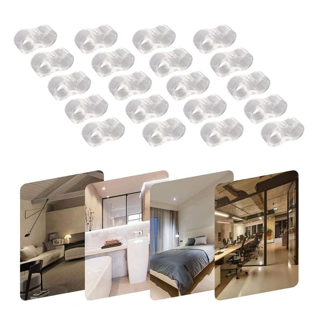 20 шт. бампер для дверной ручки прозрачный белый силиконовый противоударный бампер для дверной ручки