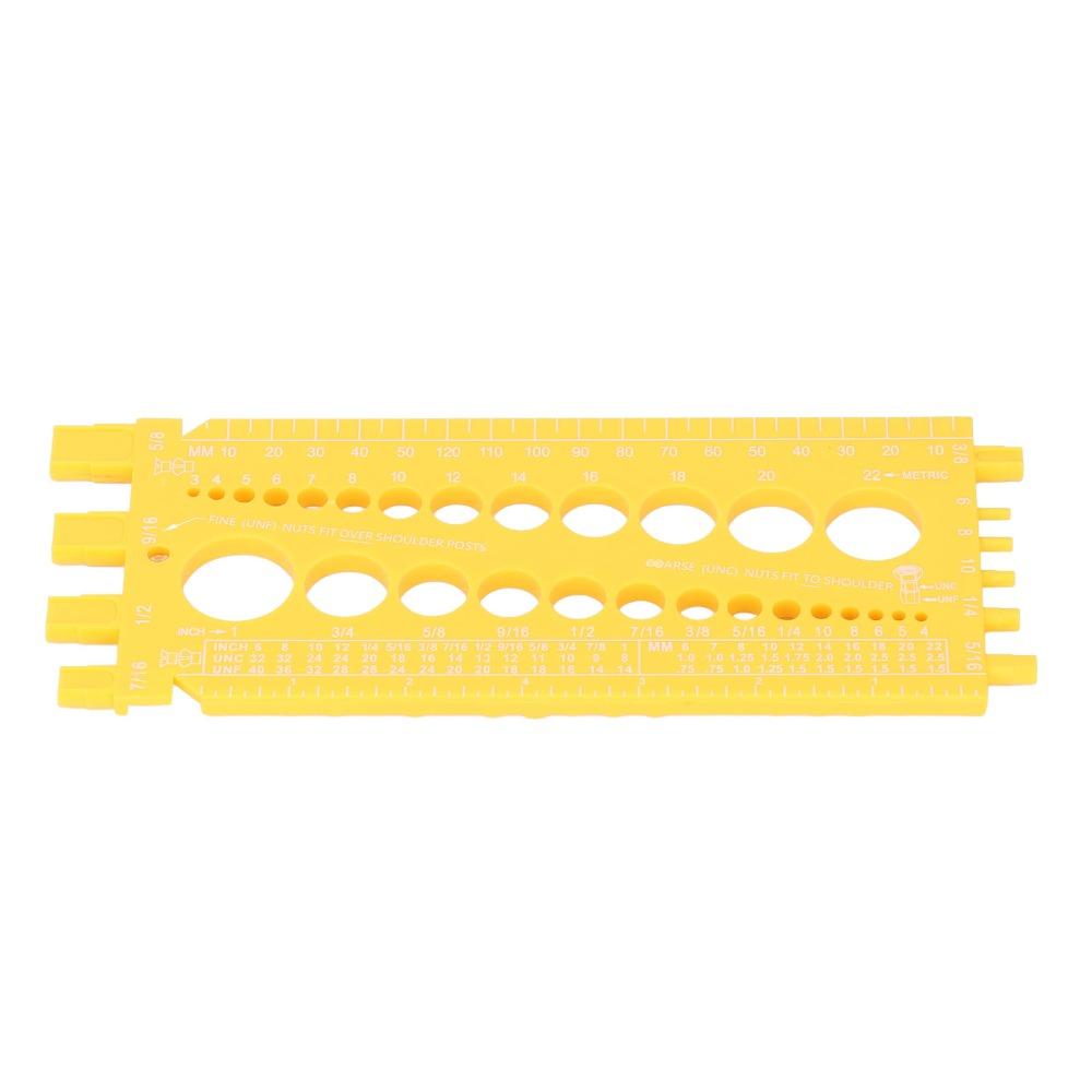 Millimeter Scale Bolt Thread Gauge Inch Scale Nut Bolt Gauge Bolt Measuring Tool Automotive Use