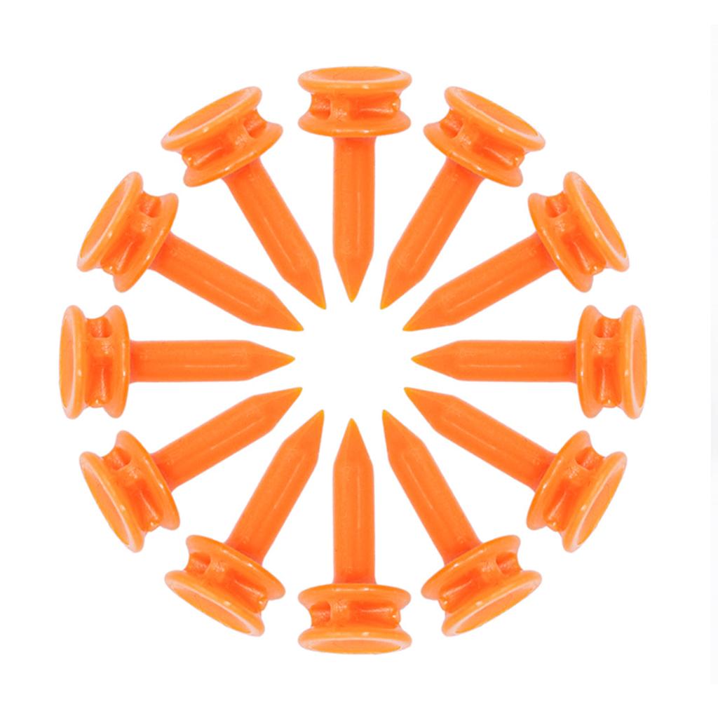 100Pcs Professional Short Golf Tees Plastic Step Down Cactle Tee Double Deck Golf Tees for Golf Practice Part