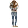 Halloween 3D Printed Tiger Hoodie Animal Cool Long Sleeve Hooded Pullover