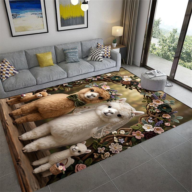 2025 New Cute animals Carpet Rug for Living Room Bedroom Home Sofa Decoration,Kids play Non-slip Floor Mat