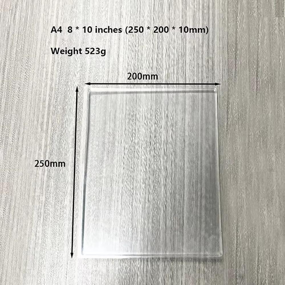 Прозрачная гелевая печатная пластина Силиконовый гель Искусство Прозрачная пластина Новая гелевая пластина Скрапбукинг Искусство
