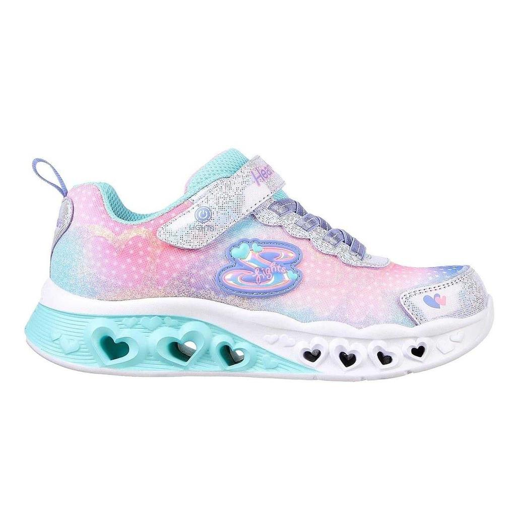 Skechers Girls Flutter Heart Light Up Flat Trainers
