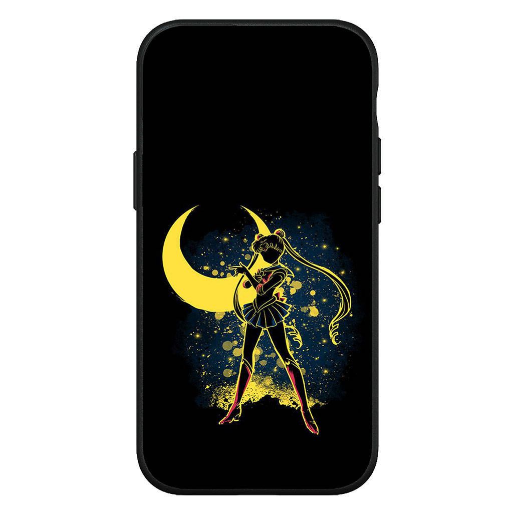 Чехол для iPhone 16 15 Xiaomi Redmi Note 14 13 12 11 Pro Max X 8 16e Samsung Galaxy S25 S24 S23 Moto OPPO Huawei Cat Sailor Anime Moon милый чехол для телефона