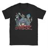 Панк-музыкальная группа Gorillazed Футболка для унисекс Женщин Чистый Хлопок Винтажная Футболка Круглый Вырез Футболка с Коротким Рукавом Одежда Графический