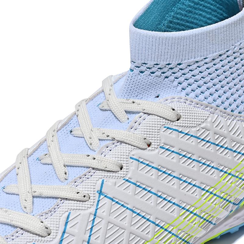 32-45unisex Football Shoes High-top Elastic Socks PVC Rubber Soft Bottom TFFootball Shoes Men's Special Children Competition Training Football Shoes