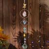 Factory Price Charm Natural Crystal Wind Chime Healing Wind Chime Hanging Ornament Car Decoration Easter Day Gift Sun Catchers