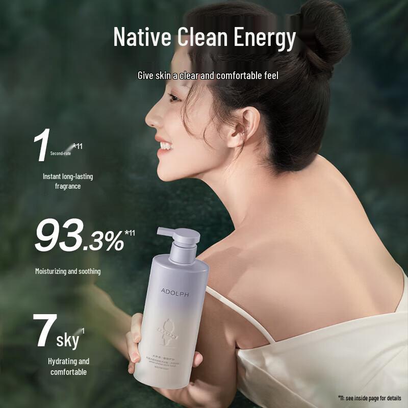 Adolph Natural Plant Anti-Dandruff Shampoo & Body Wash Set