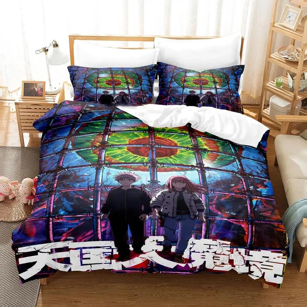 Anime Heavenly Delusion Bedding Set Duvet Cover Bed Set Quilt Cover Pillowcase Comforter King Queen Size Boys Adult Bedding Set