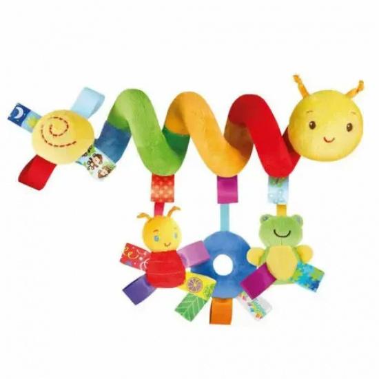 Cute Musical Spiral Hanging Toy, Baby Rattles For Crib Stroller Car Seat Travel, Suitable For Baby Boys Girls